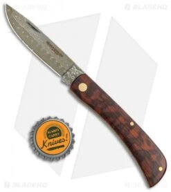 Boker Rangebuster Slip Joint Knife Snakewood (3" Damascus) 7 Boker Rangebuster Slip Joint Knife Snakewood (3" Damascus) -Boker Sales Store Boker Rangebuster SJ Snakewood Damascus 01RY141DAM BHQ 111688 jr bottlecap