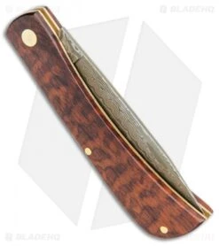 Boker Rangebuster Slip Joint Knife Snakewood (3" Damascus) 6 Boker Rangebuster Slip Joint Knife Snakewood (3" Damascus) -Boker Sales Store Boker Rangebuster SJ Snakewood Damascus 01RY141DAM BHQ 111688 jr side