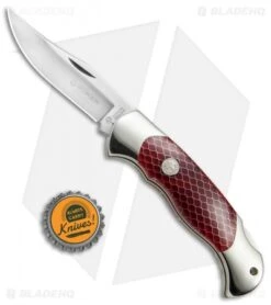 Boker Scout Lockback Knife Red Honeycomb (3.125" Polish) -Boker Sales Store Boker Scout 30th Anni Red Honeycomb Polish BHQ 40057 jr bottlecap 2