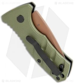 Boker Stubby Strike Desert Warrior CA Legal Auto Knife OD Green (1.9" Copper) 6 Boker Stubby Strike Desert Warrior CA Legal Auto Knife OD Green (1.9" Copper) -Boker Sales Store Boker Stubby Strike CA Legal Auto OD Green Copper 01BO443NSOI BHQ 99649 jr side