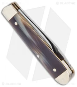 Boker Swell-End Jack Traditional Pocket Knife Synthetic Dark Horn (2.6" Satin) -Boker Sales Store Boker Swell End Jack Traditional Horn Satin 111916 BHQ 120608 jr side