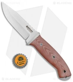 Boker T3 Fixed Blade Knife Brown Micarta (4.25" Satin) -Boker Sales Store Boker T3 Fixed Brown Micarta Satin 120665 BHQ 100337 jr bottlecap