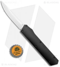 Boker USA Kwaiken OTF Automatic Knife Black Aluminum (3.375" Satin) 06EX551 -Boker Sales Store Boker USA Kwaiken OTF Auto Black Aluminum SW 06EX551 BHQ 115743 jr bottlecap