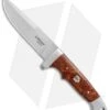 Boker Vollintegral 2.0 1674 Fixed Blade Knife Amboina Root Wood (4.6" Satin)