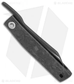 Boker Higonokami Bonsai Hikari Slip Joint Knife Carbon Fiber (1.6" Two-Tone) -Boker Sales Store Higonokami Bonsai Hikari CF BHQ 126244 jr side