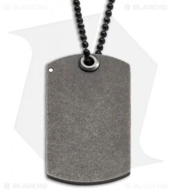 Boker Plus Kubasek KTK Dog Tag Knife Titanium (1.75" Satin) -Boker Sales Store boker 01BO210 dl back