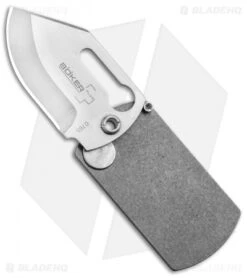 Boker Plus Kubasek KTK Dog Tag Knife Titanium (1.75" Satin)